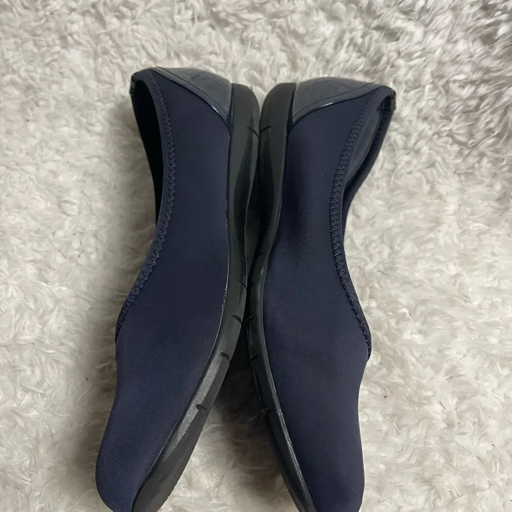 Comfortview Women's Wide Width The Lyra Flat Shoes Navy Size 12M